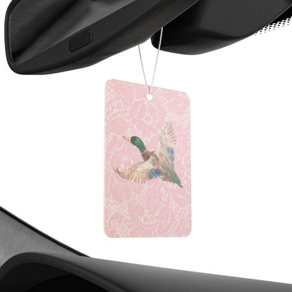 Pink Lace Duck Car Air Freshener