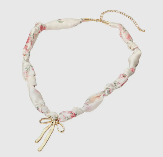 Bella Bow Scarf Necklace