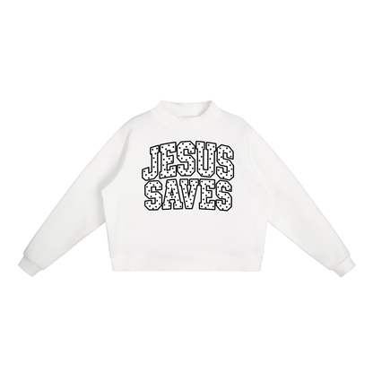 Jesus Saves Mock-Neck