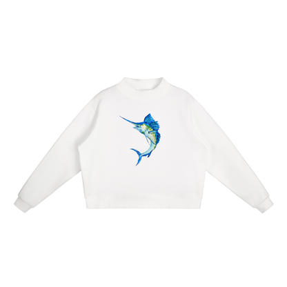 Marlin Fleece Mock-Neck Sweatshirt