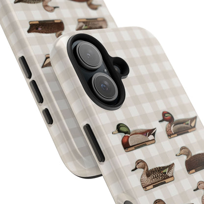 The Decoy Phone Case – Vintage Waterfowl Pattern