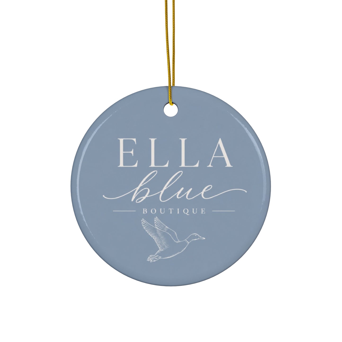 Ella Blue Boutique Ceramic Ornament