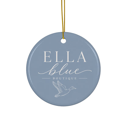 Ella Blue Boutique Ceramic Ornament