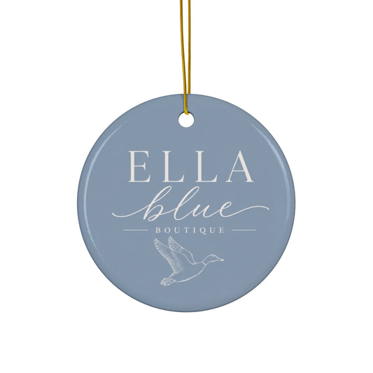 Ella Blue Boutique Ceramic Ornament