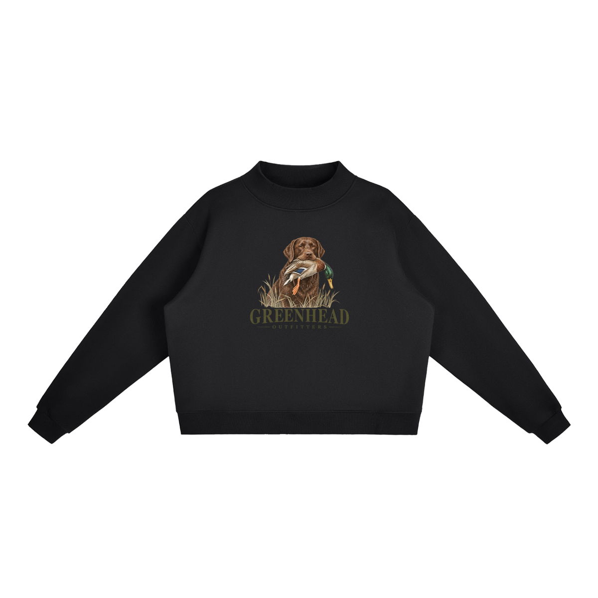 Greenhead Outfitters Chocolate Lab Mock-Neck