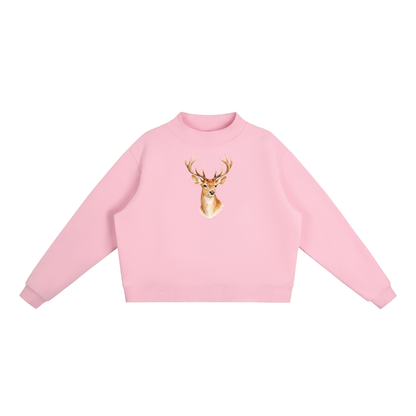 Deer Mock-Neck