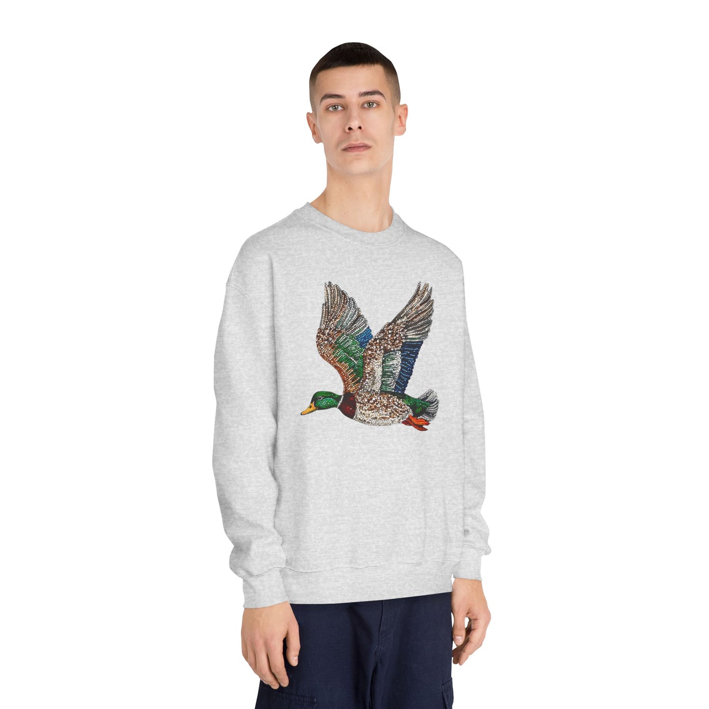 Rhinestone Mallard Crewneck
