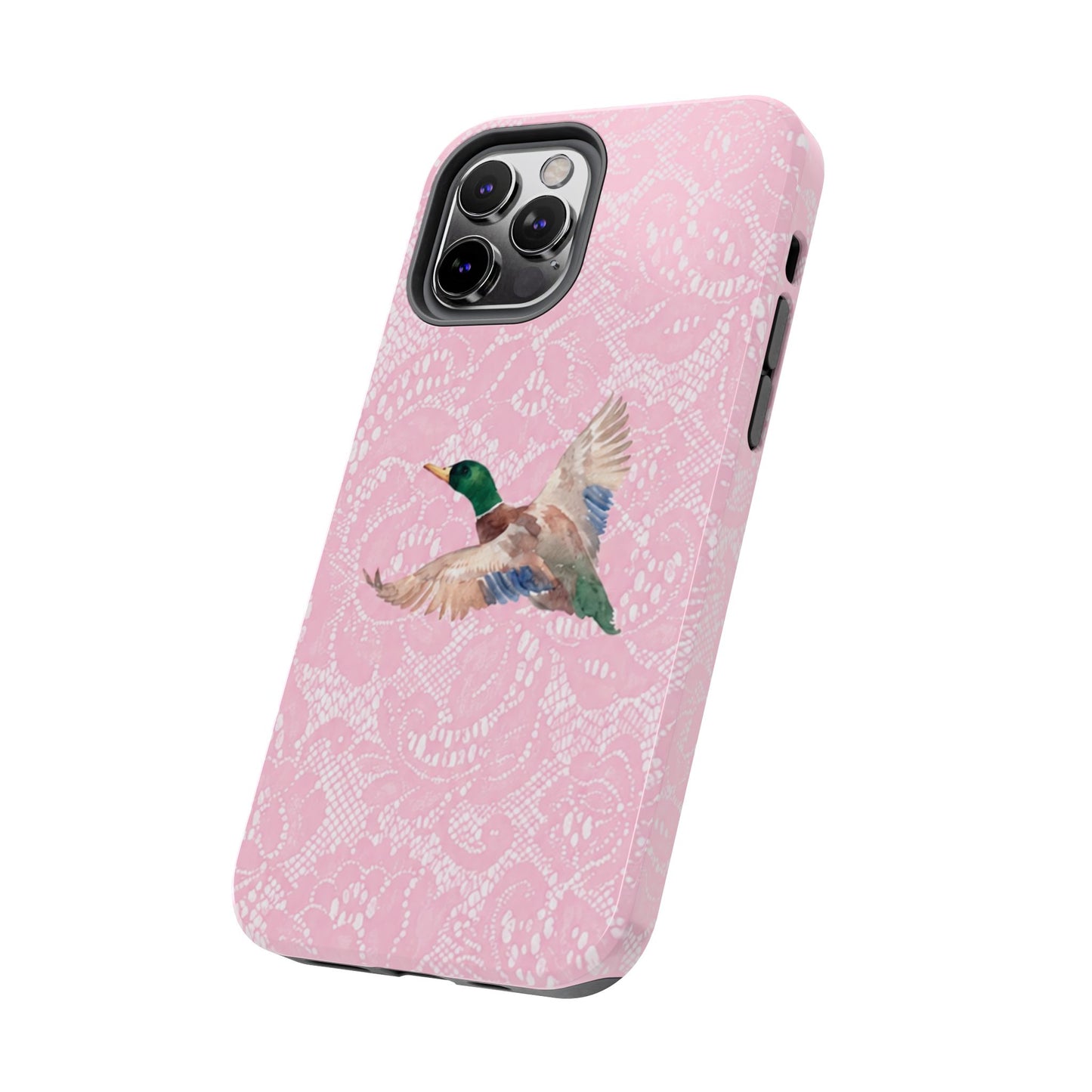 Pink Lace Mallard Phone Case