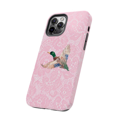 Pink Lace Mallard Phone Case