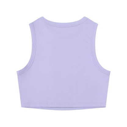 Faux Rhinestone Women's Crop Tank Top