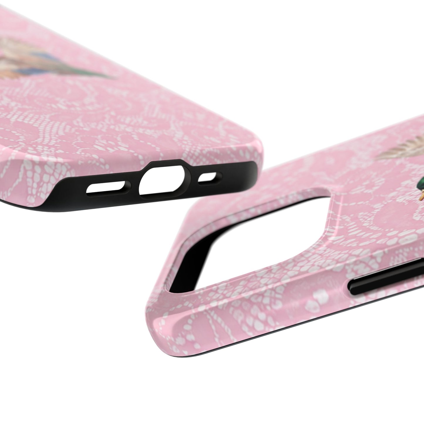 Pink Lace Mallard Phone Case
