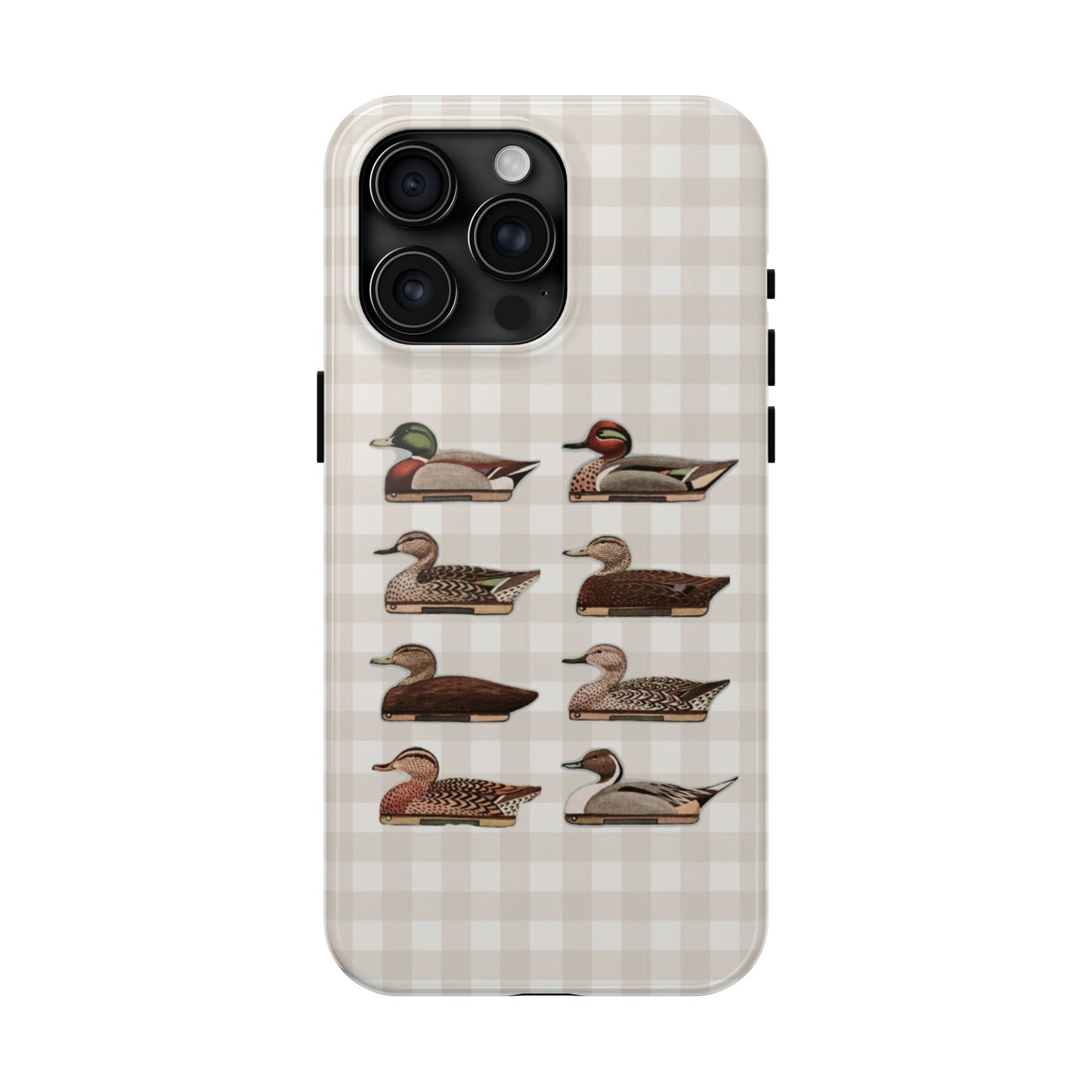 The Decoy Phone Case – Vintage Waterfowl Pattern