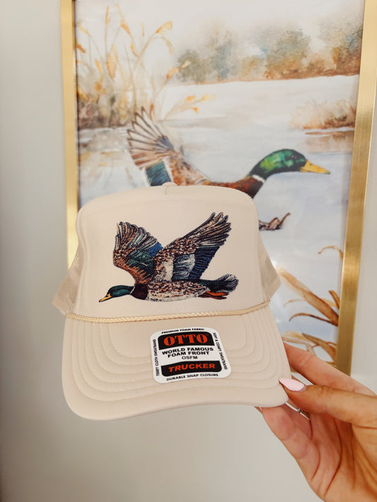 Bedazzled Duck Trucker Hat