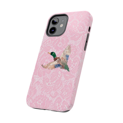 Pink Lace Mallard Phone Case