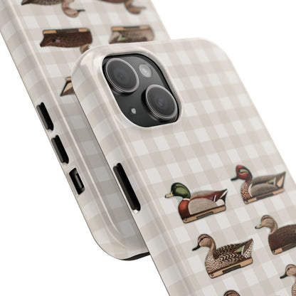 The Decoy Phone Case – Vintage Waterfowl Pattern