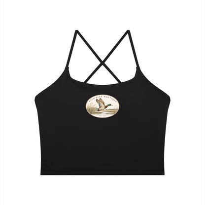 Ella Blue Faux Patch Athletic Tank