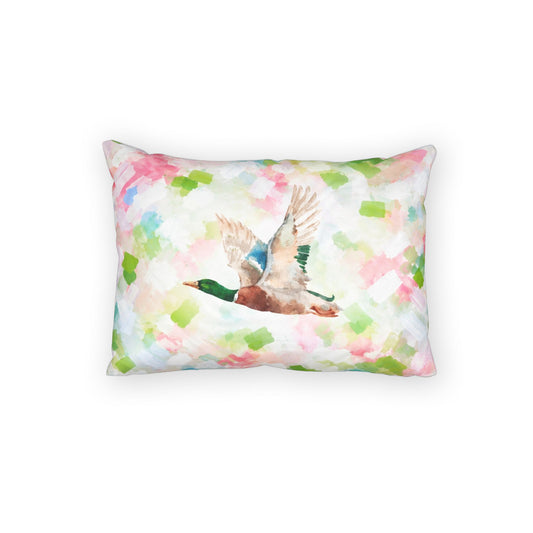 Mallard Duck Confetti Watercolor Pillow Sham