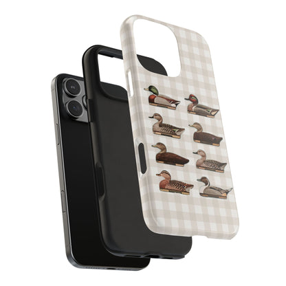 The Decoy Phone Case – Vintage Waterfowl Pattern