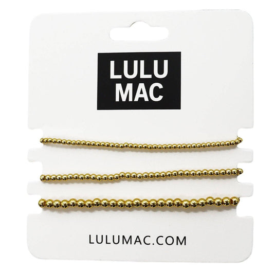 Lulu Mac - Gold Beaded Set