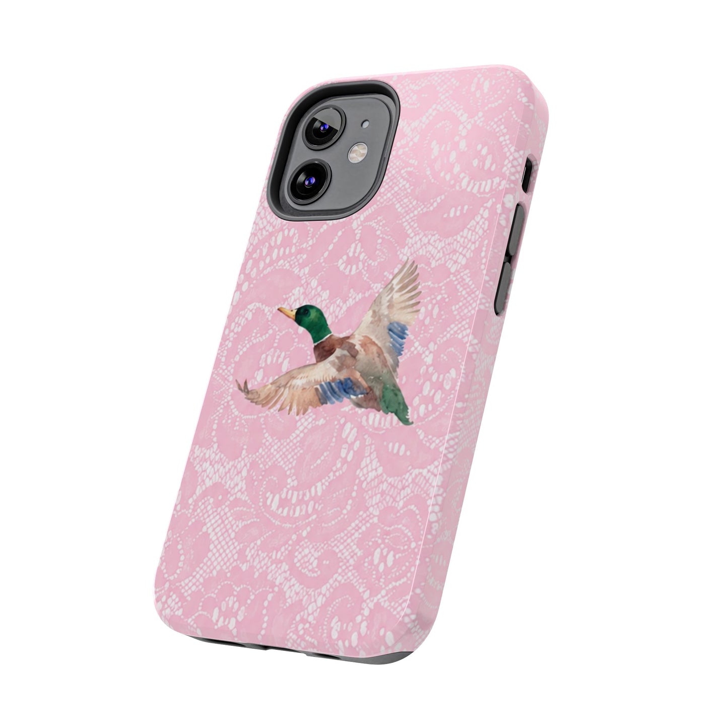 Pink Lace Mallard Phone Case