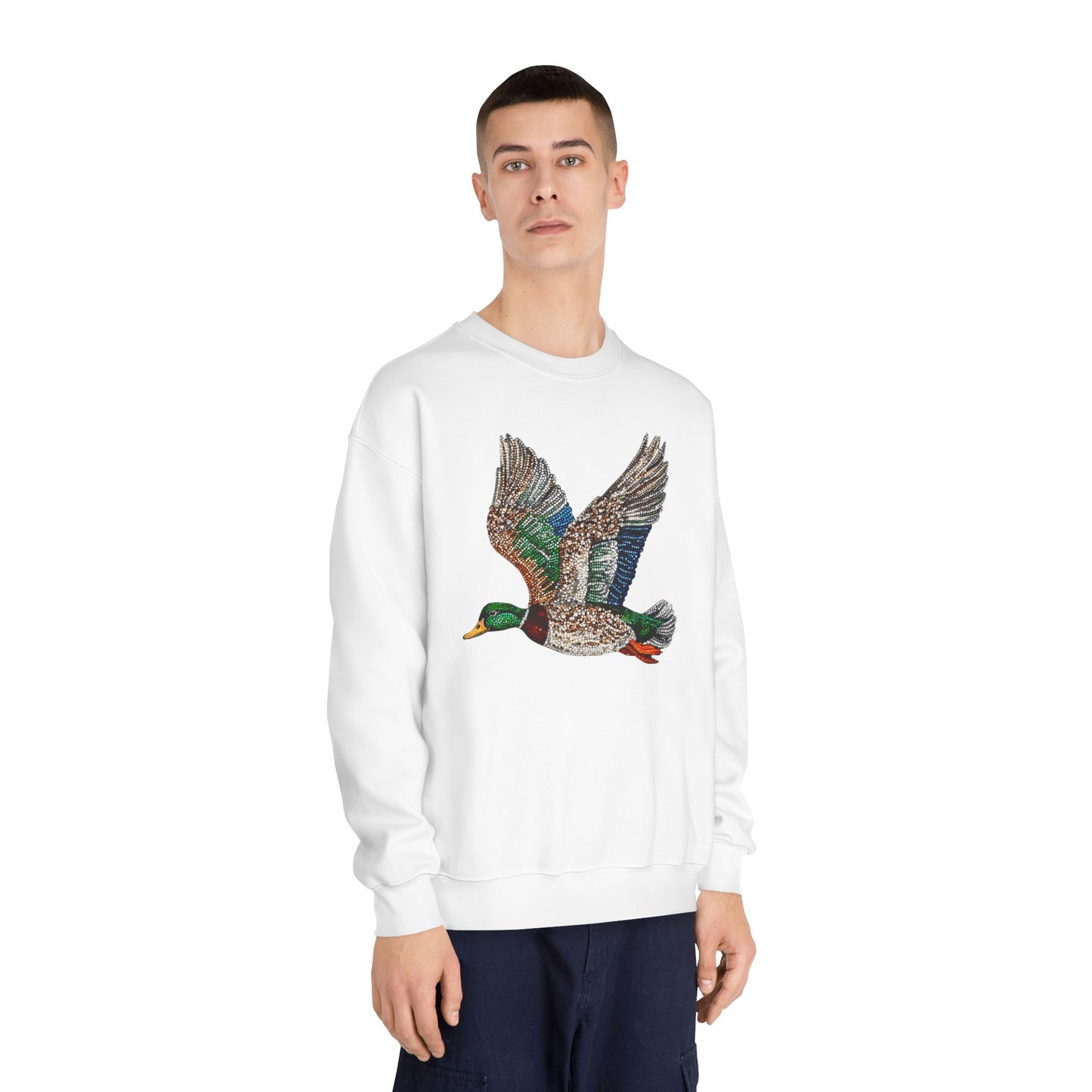 Rhinestone Mallard Crewneck