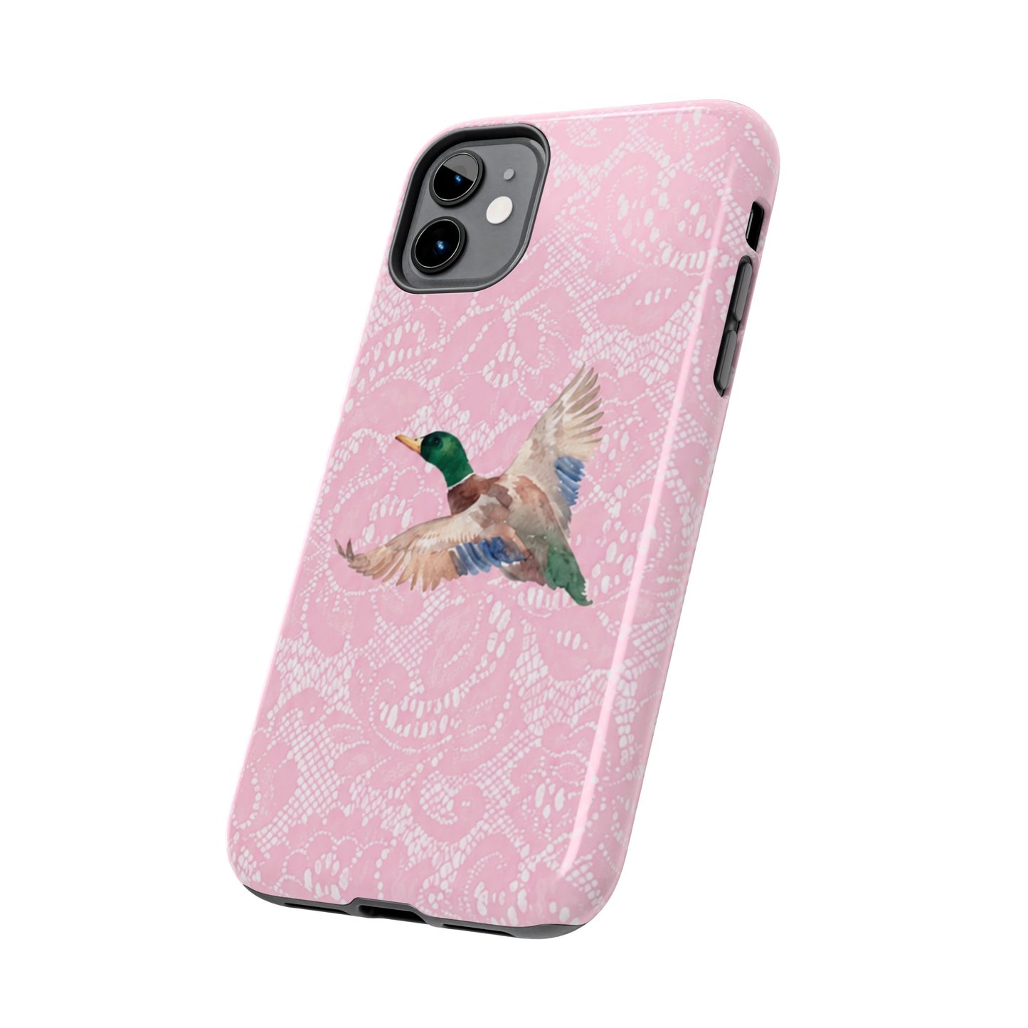 Pink Lace Mallard Phone Case