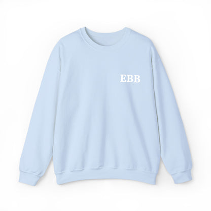 Custom Monogram Embroidery Sweatshirt — Classic White