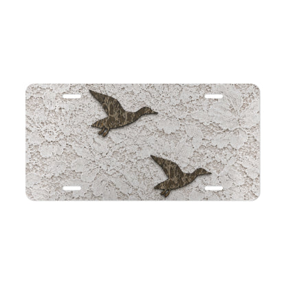 Lace & Mallards License Plate