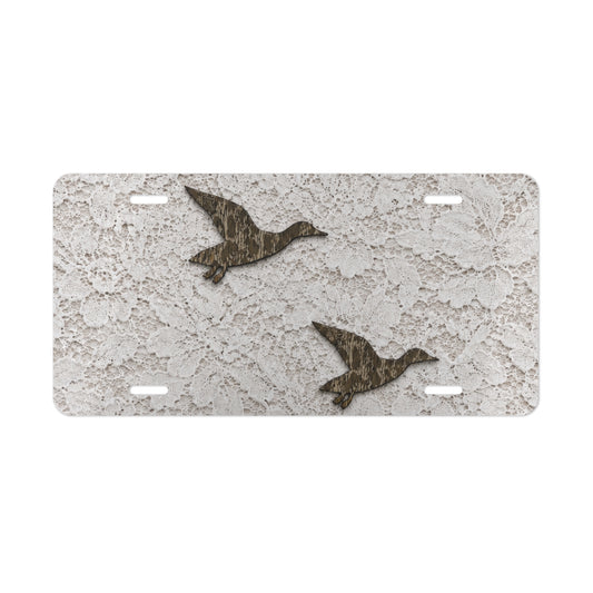 Lace & Mallards License Plate
