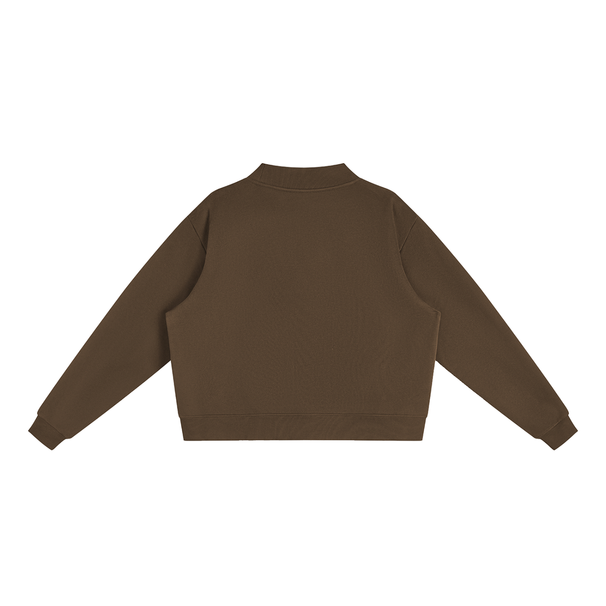 Ella Blue Patch Mock-Neck