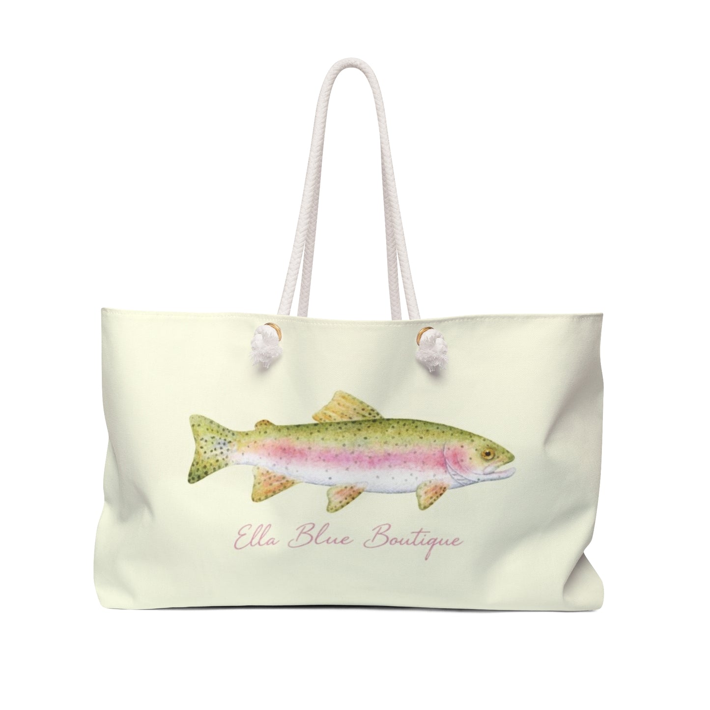 Watercolor Rainbow Trout Weekender Bag