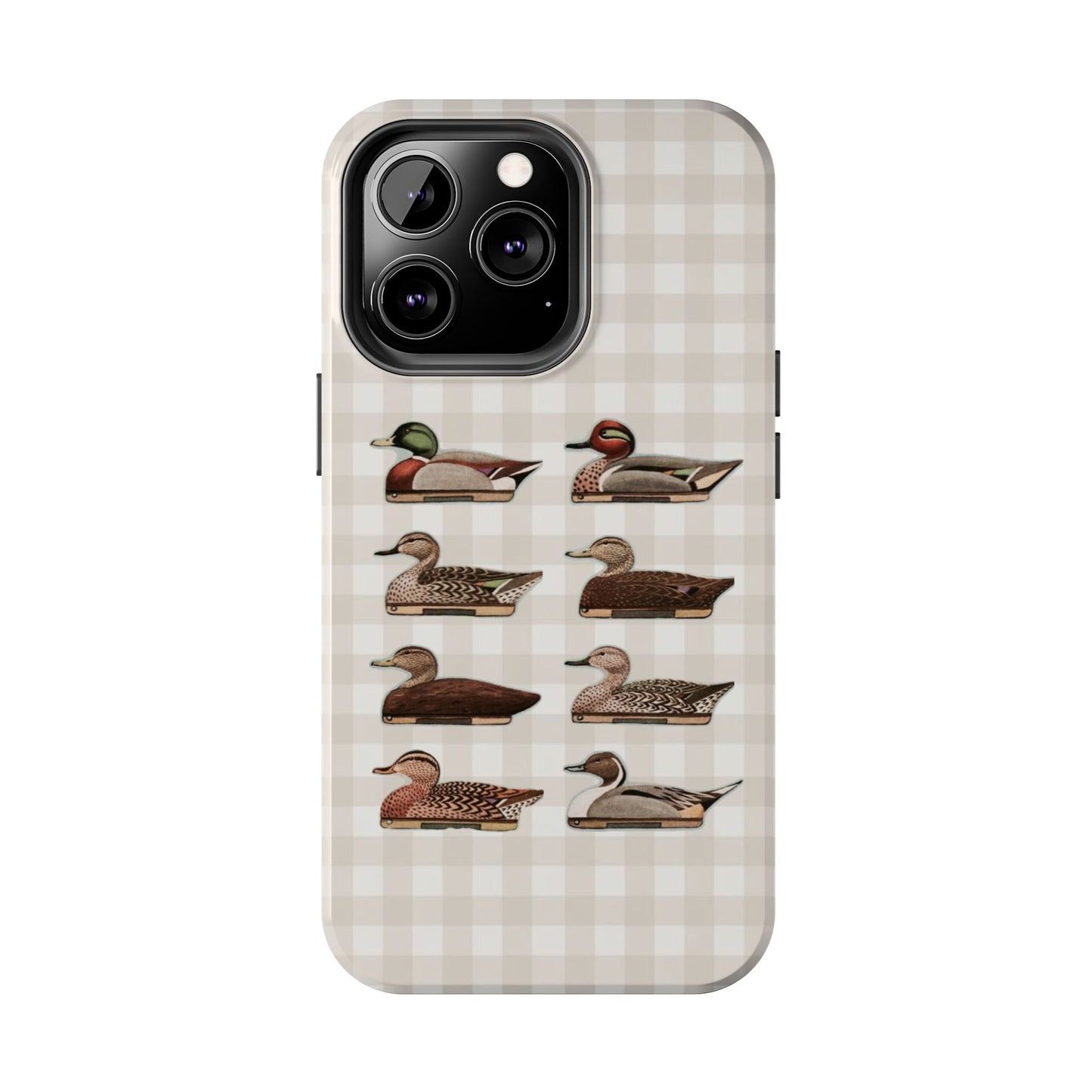 The Decoy Phone Case – Vintage Waterfowl Pattern