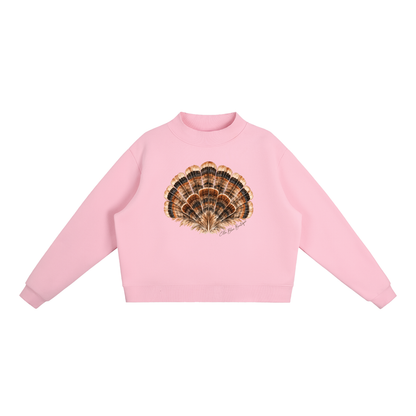 Turkey Fan Mock-Neck