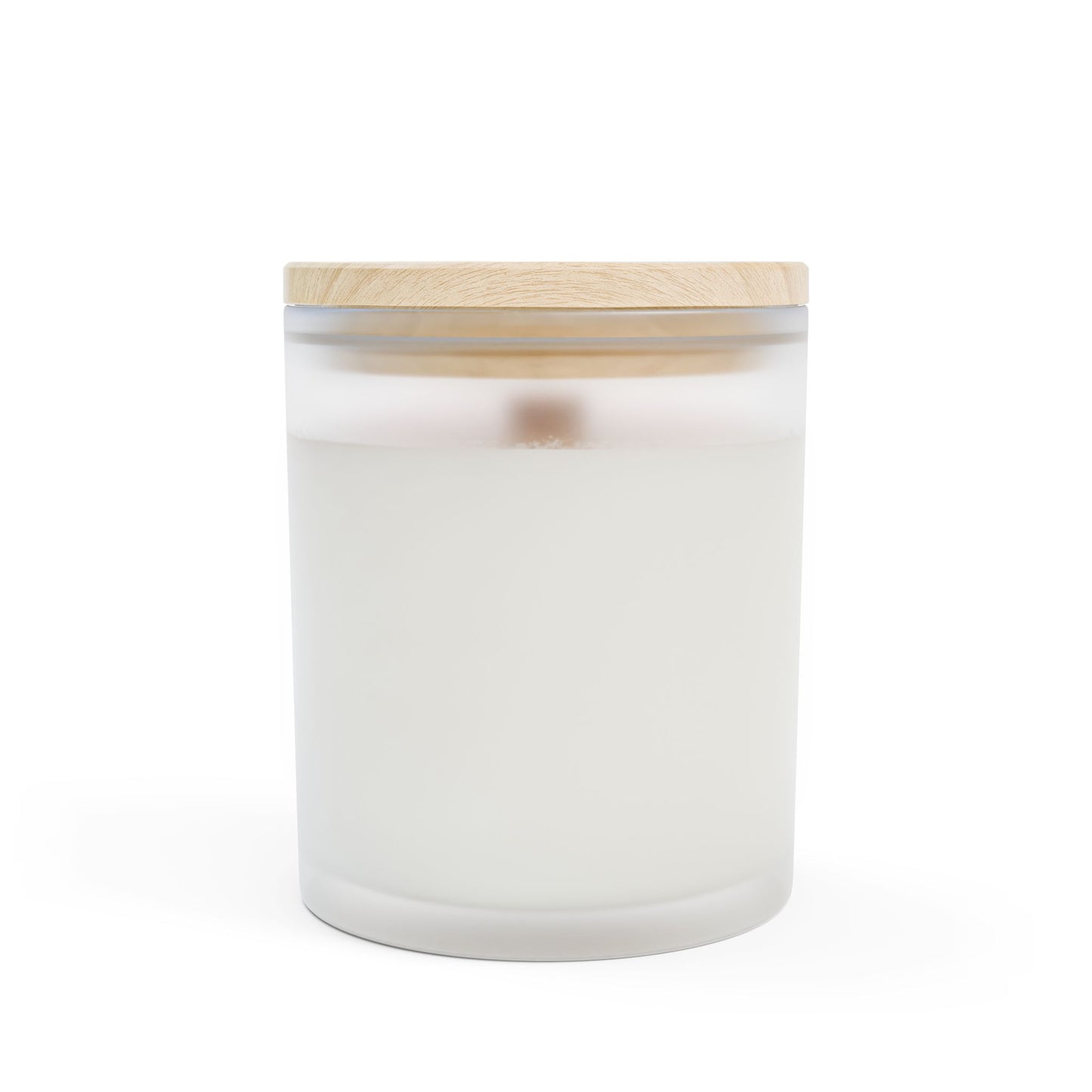 Custom Monogram Frosted Glass Candle — 11oz