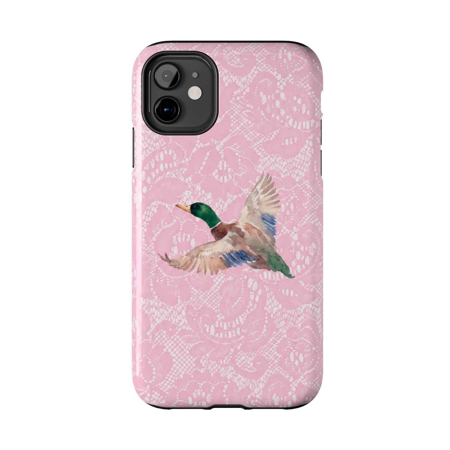 Pink Lace Mallard Phone Case