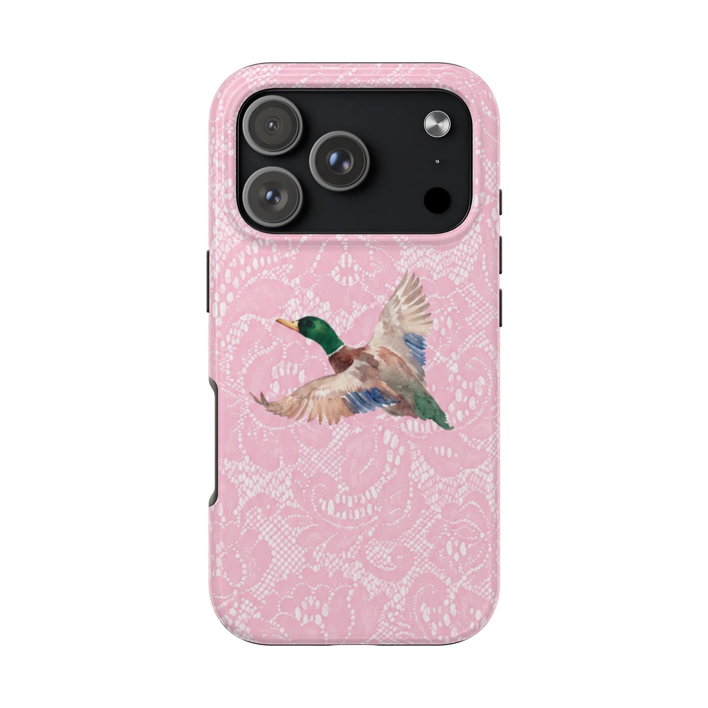 Pink Lace Mallard Phone Case
