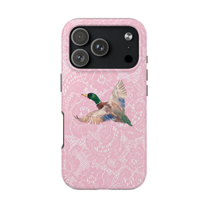 Pink Lace Mallard Phone Case