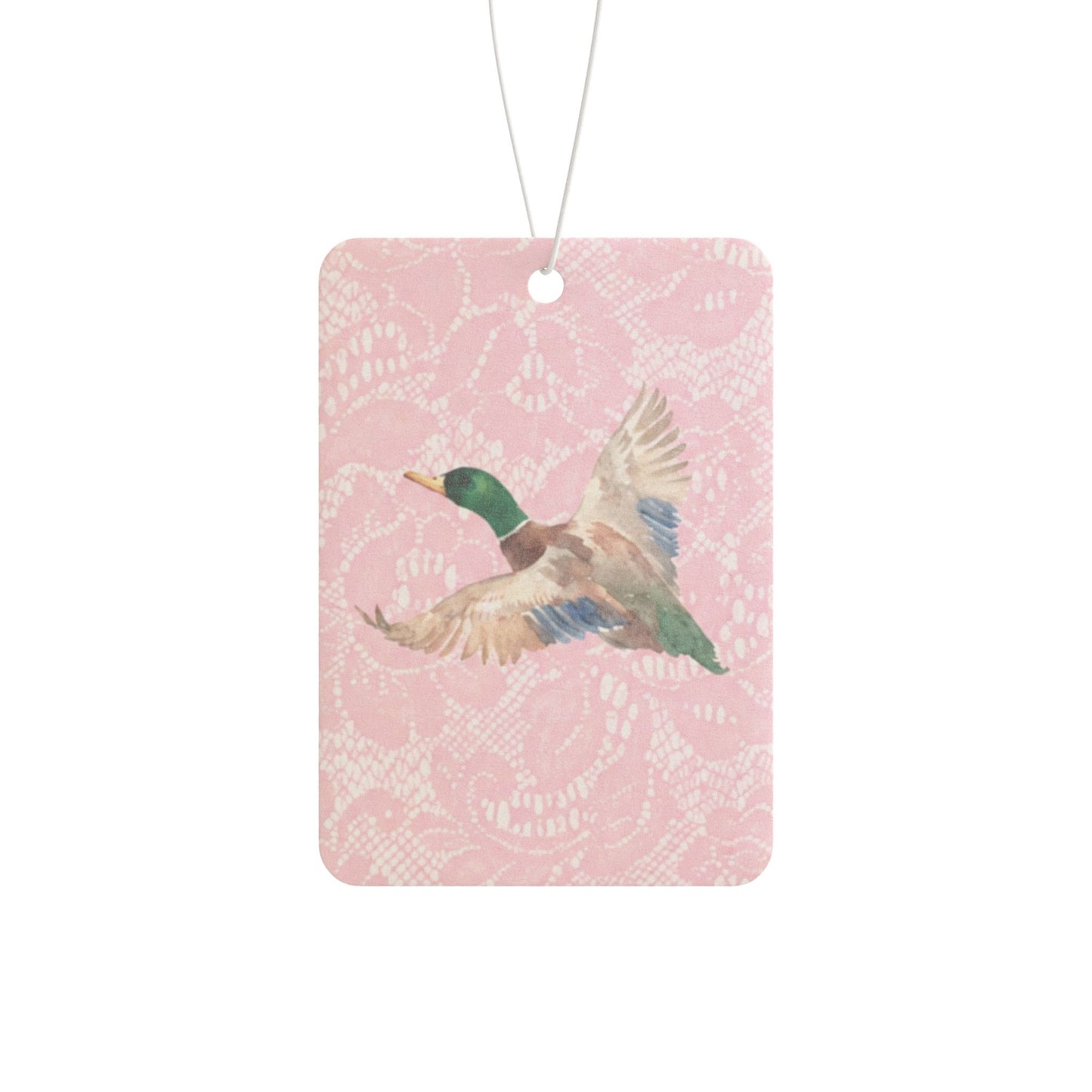 Pink Lace Duck Car Air Freshener