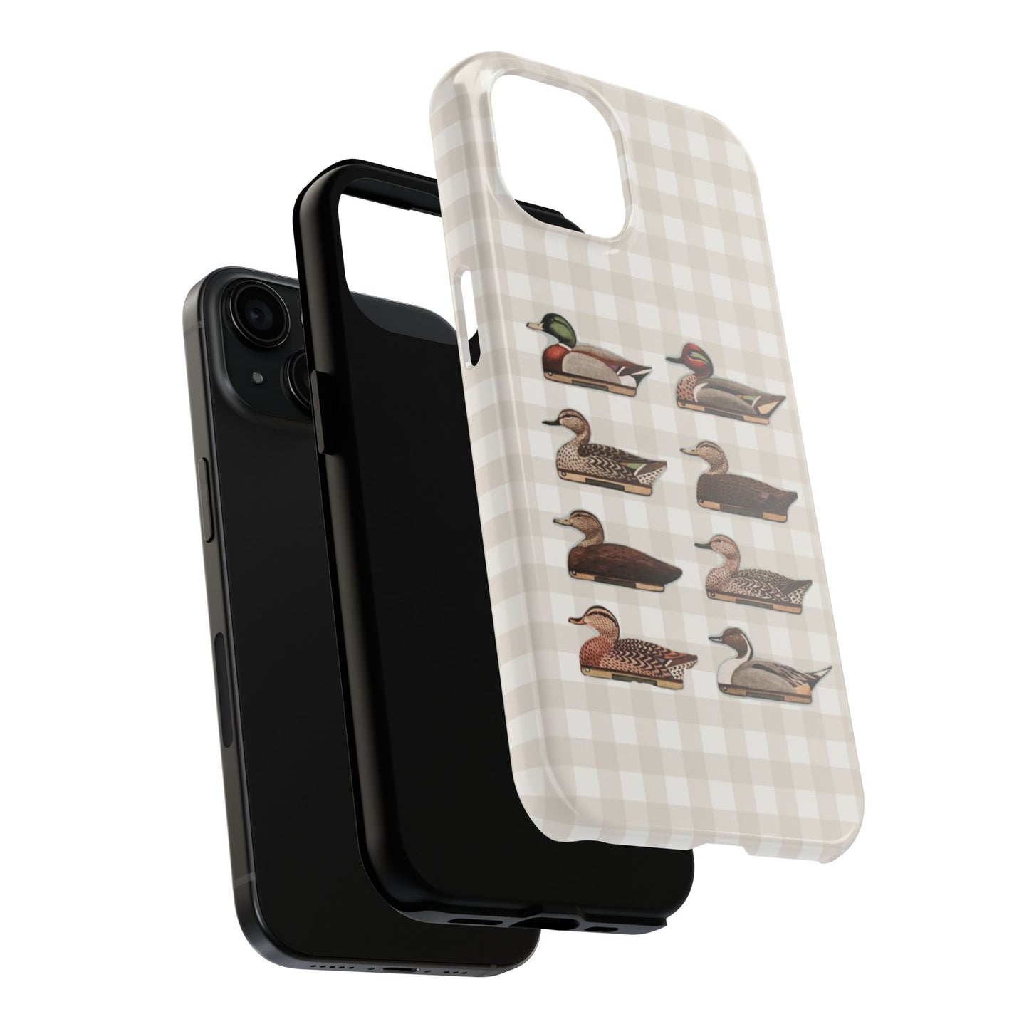 The Decoy Phone Case – Vintage Waterfowl Pattern