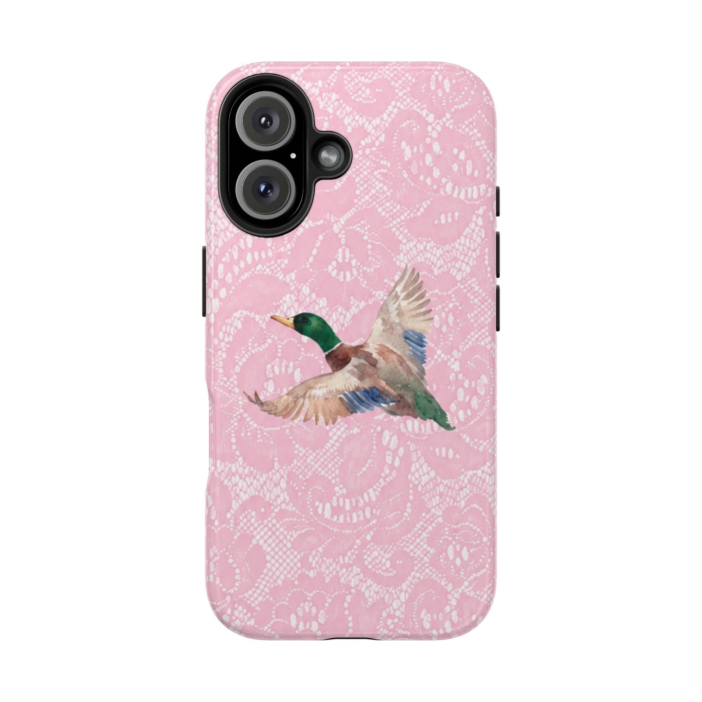 Pink Lace Mallard Phone Case