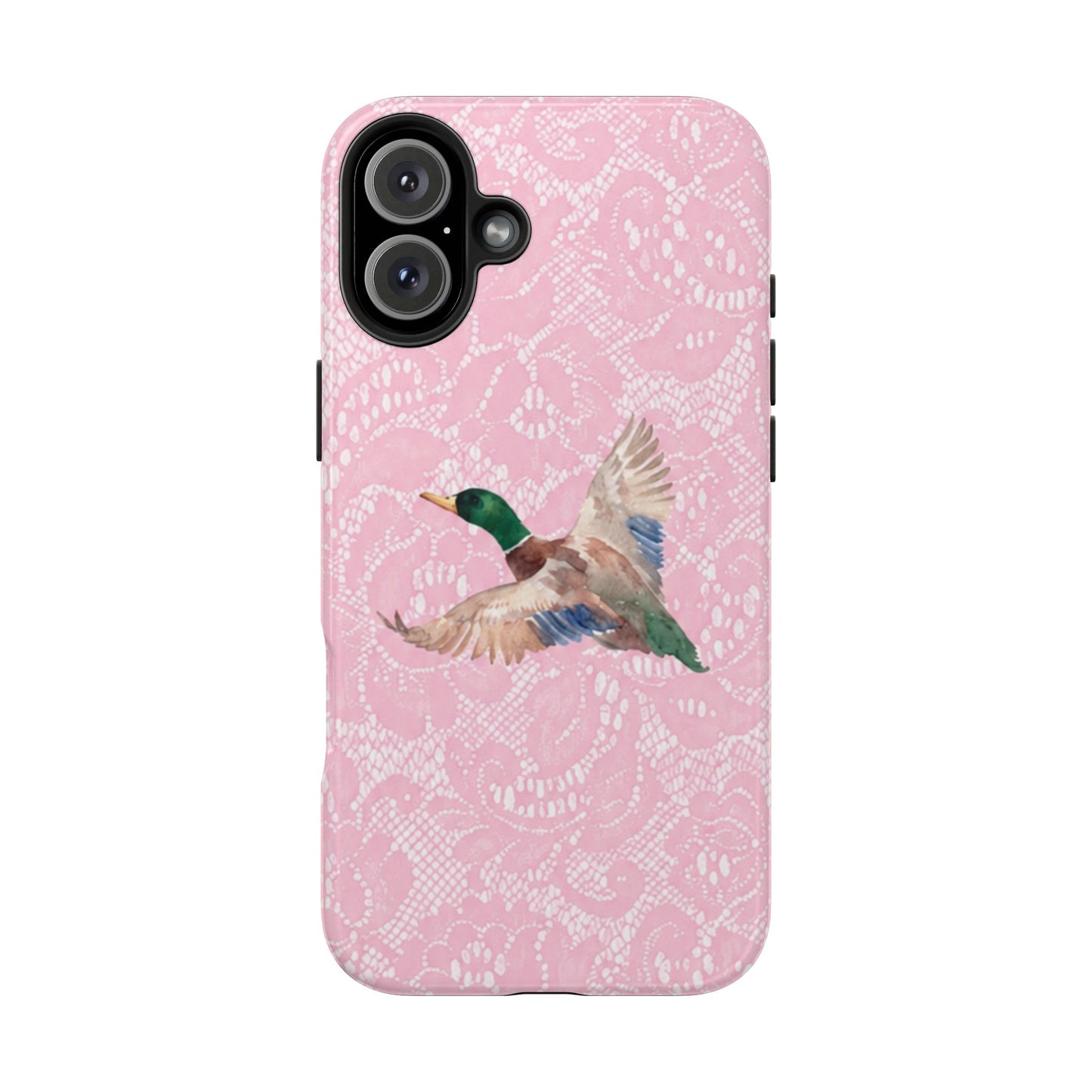 Pink Lace Mallard Phone Case