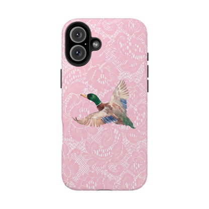 Pink Lace Mallard Phone Case