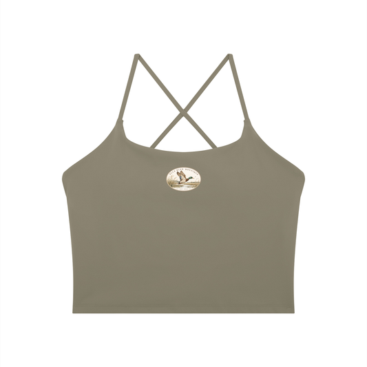 Ella Blue Faux Patch Athletic Tank