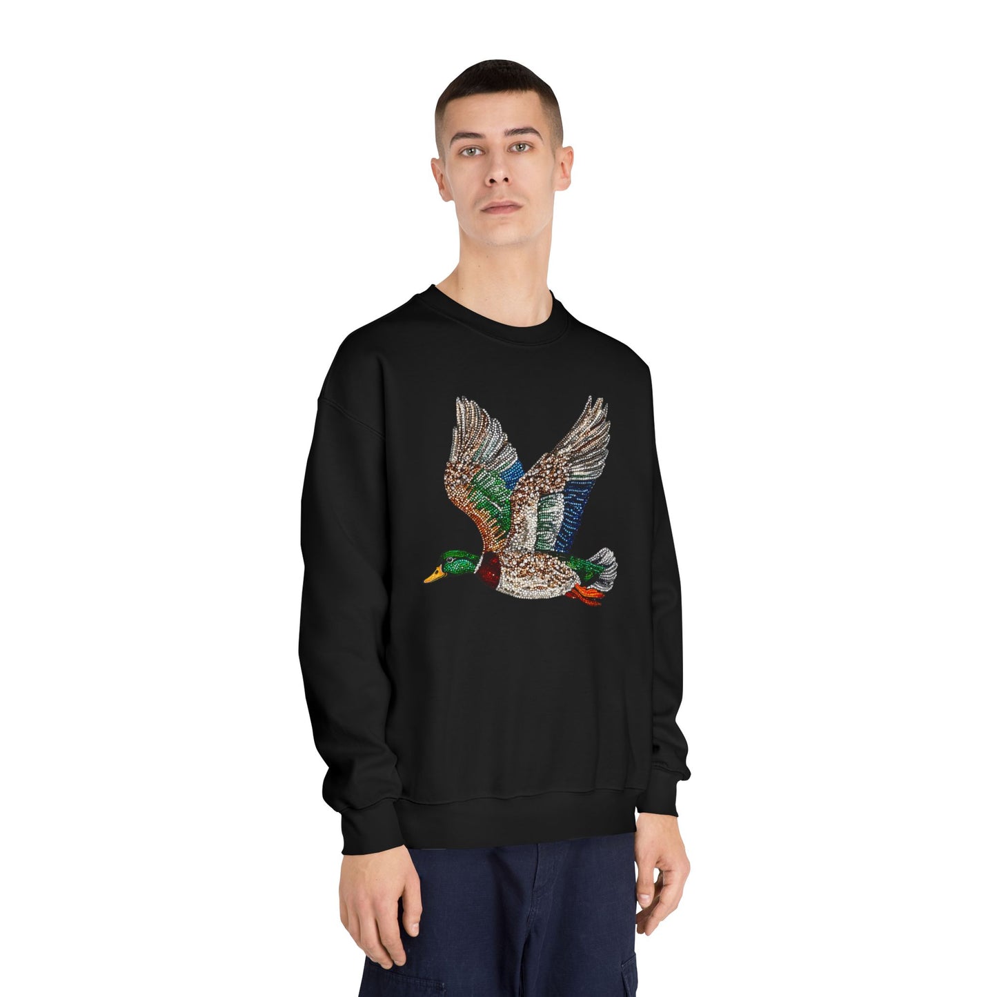 Rhinestone Mallard Crewneck