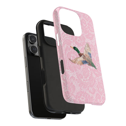 Pink Lace Mallard Phone Case
