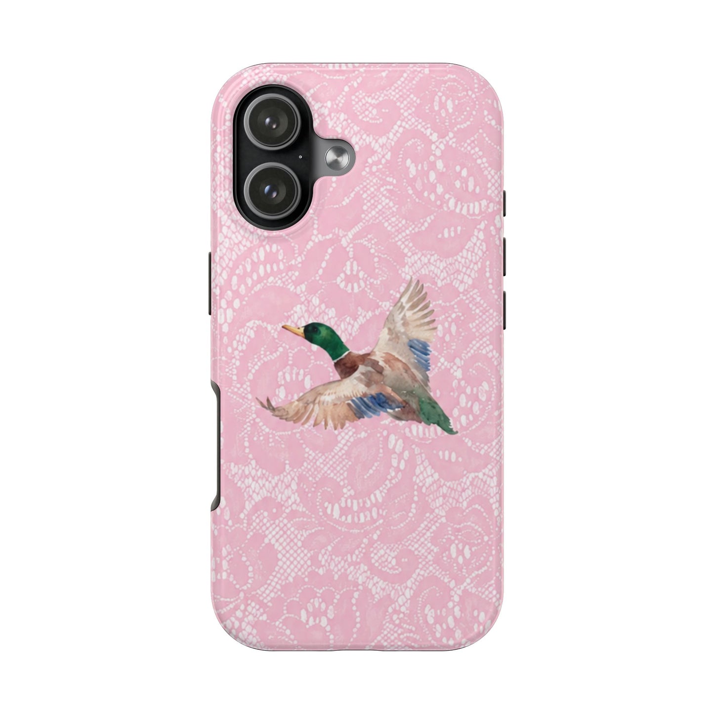 Pink Lace Mallard Phone Case