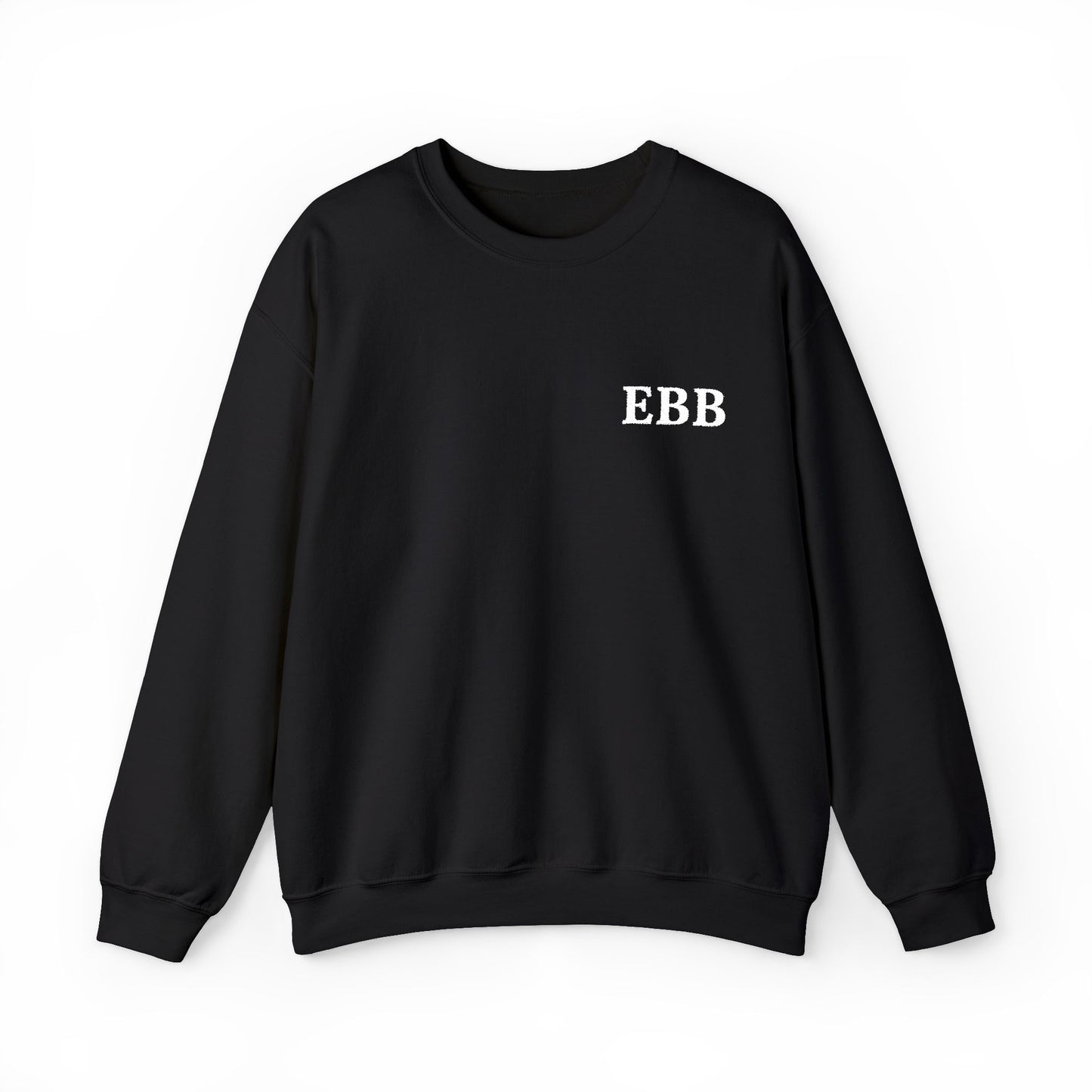 Custom Monogram Embroidery Sweatshirt — Classic White