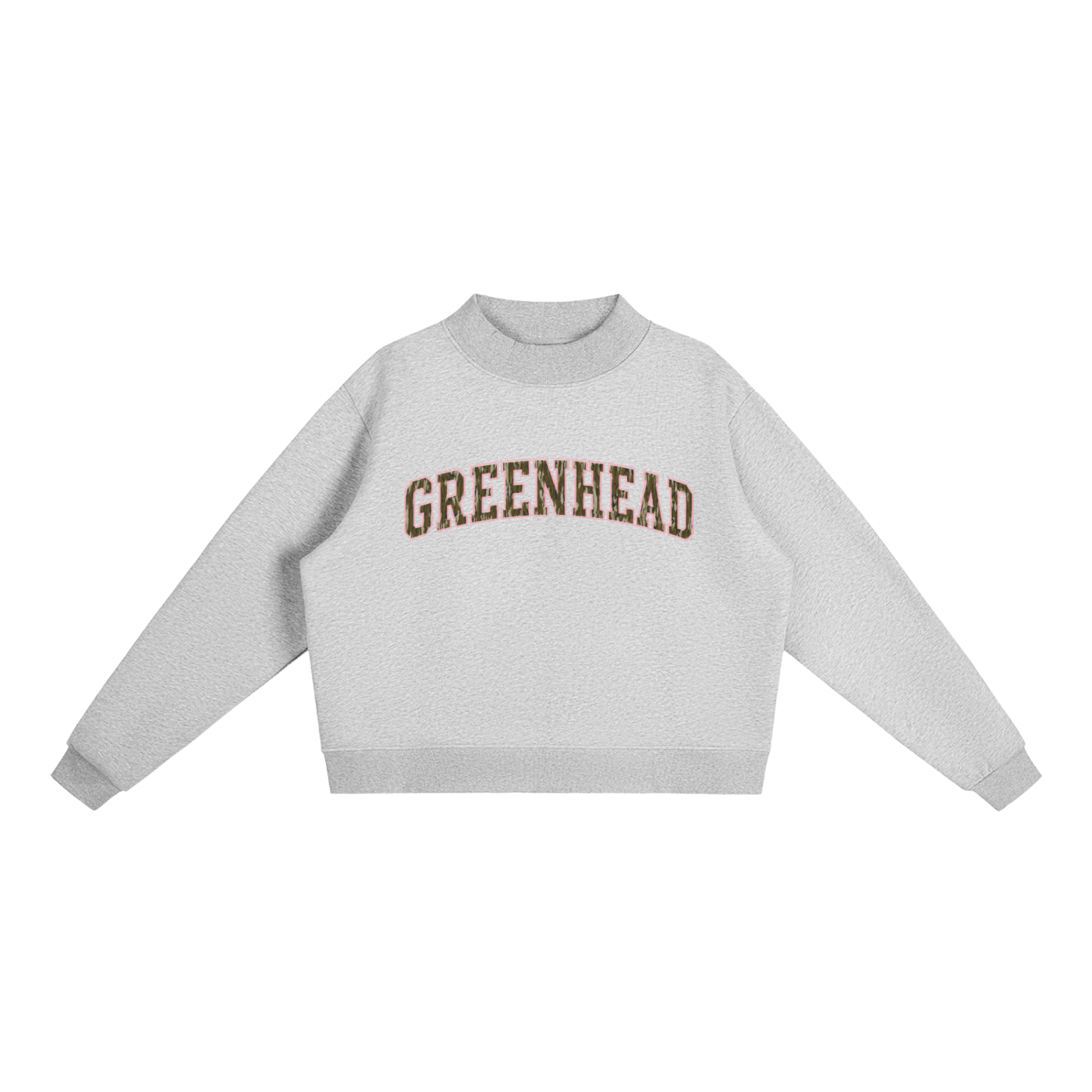 Green Head Varsity - Fleece Mock-Neck Sweatshirt