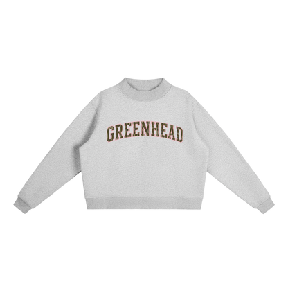 Green Head Varsity - Fleece Mock-Neck Sweatshirt