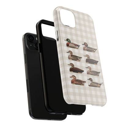 The Decoy Phone Case – Vintage Waterfowl Pattern